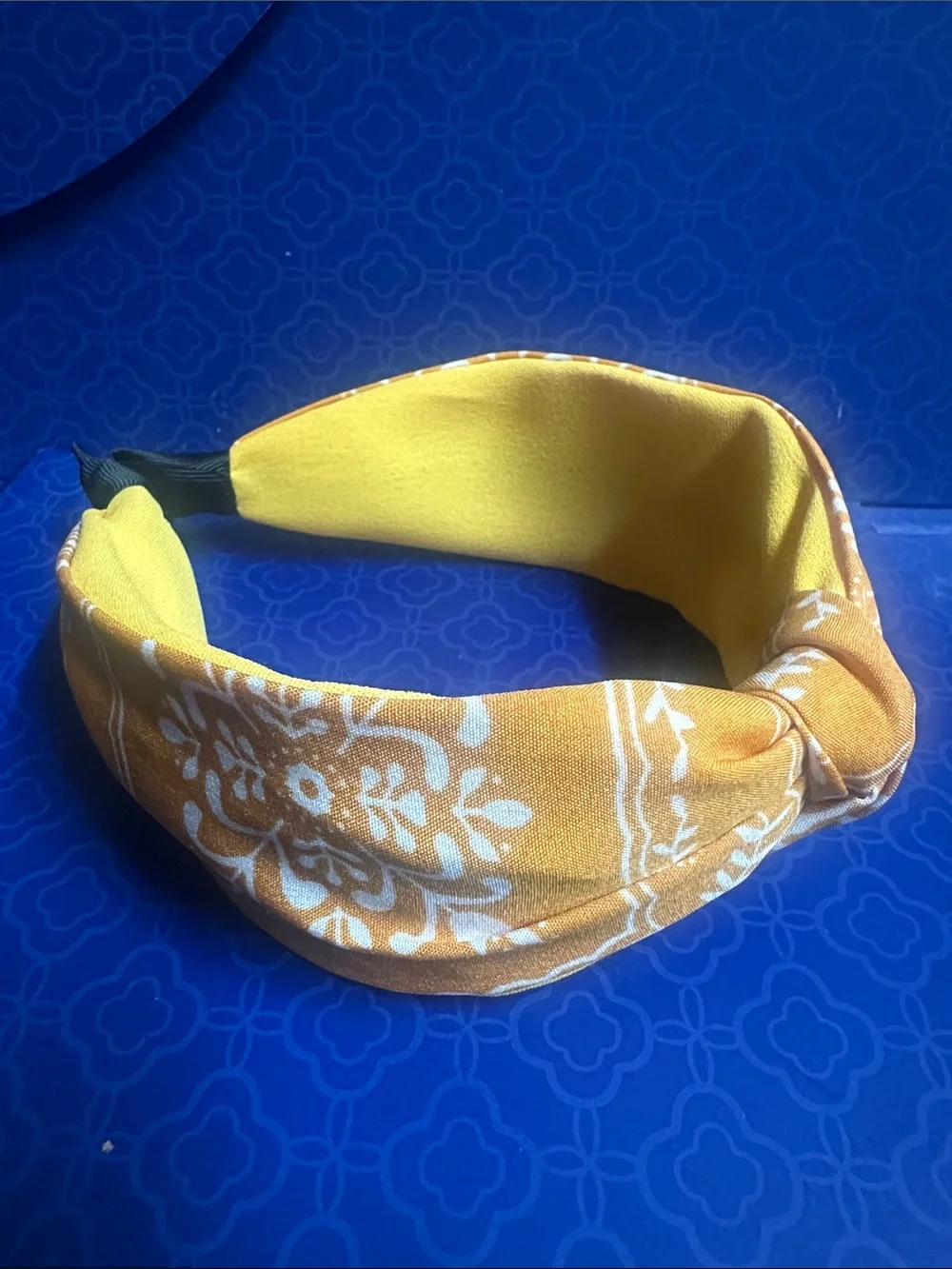 Yellow Floral Knot Headband - Women's Accessory